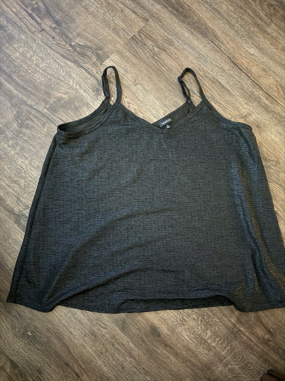 torrid Black sequin V-Neck Spaghetti Strap Camisole